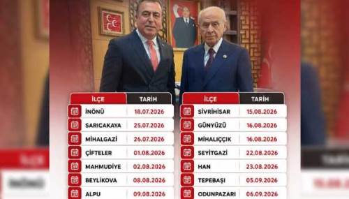 MHP Eskişehir’de ilçe kongreleri takvimi açıklandı