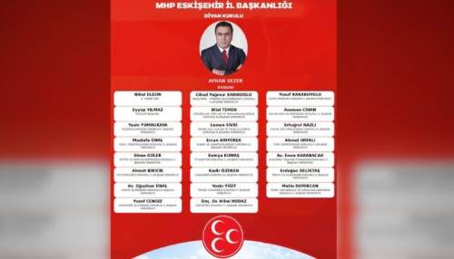 MHP Eskişehir’de yeni dönem: Divan kurulu ve komisyonlar belirlendi