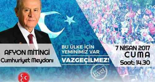MHP lideri Bahçeli Afyonkarahisar’a geliyor