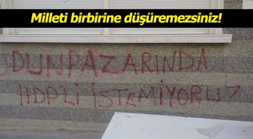 Milleti birbirine düşüremezsiniz!