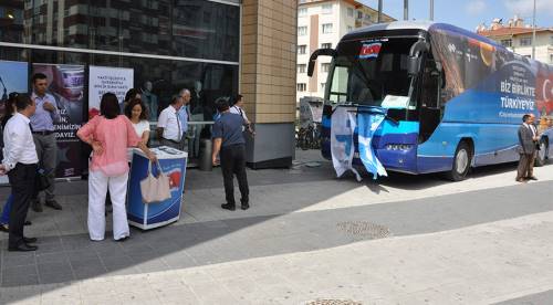 Milli seferberlik otobüsü Eskişehir'de