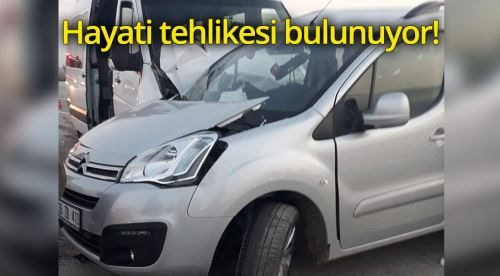 Minibüs ile kamyonet çarpıştı: 14 yaralı