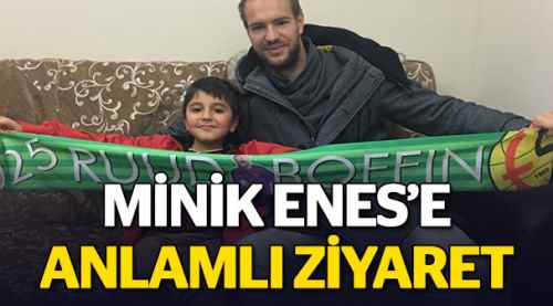 Minik Enes'e anlamlı ziyaret