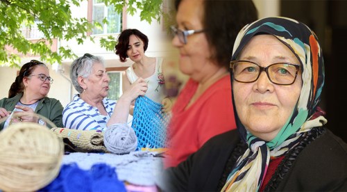 Modayı örgü örerek takip ediyorlar