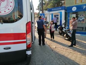 Motosiklet Devrildi, Sürücüsü Yaralandı
