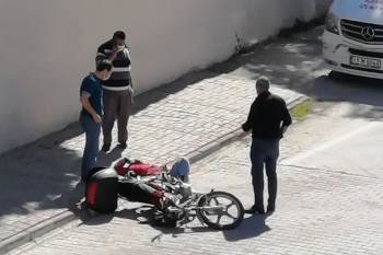 Motosiklet Kazası, Sürücü Yaralandı
