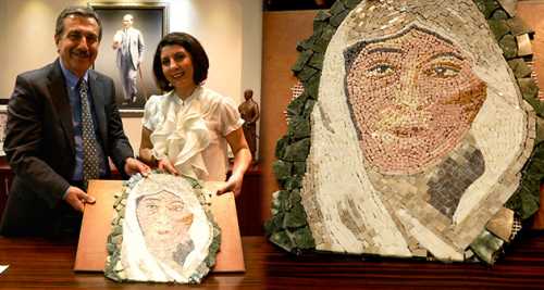 MOZAİK ZÜBEYDE HANIM PORTRESİ