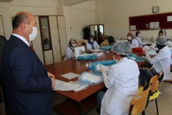 Müdür Başyiğit, Maske Üretim Çalışmalarını İnceledi
