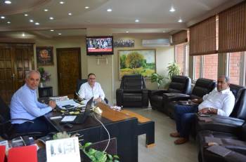 Müdür Palamut, Başkan Yaman İle Bir Araya Geldi

