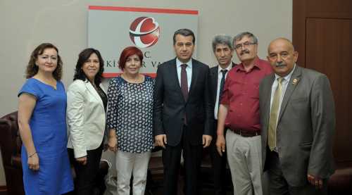 Muhtarlar Birliği Vali Çelik’i ziyaret etti