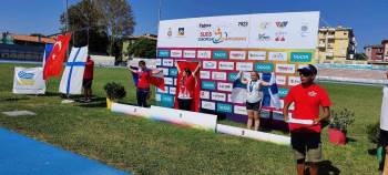 Münevvere Yılmaz Avrupa Şampiyonasında Gülle Atmada Şampiyon Oldu
