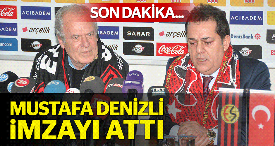 Mustafa Denizli bugün imzayı attı