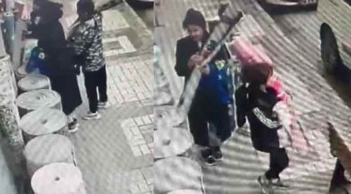 Müşteri gibi gelip, baktıkları ürünleri böyle çaldılar