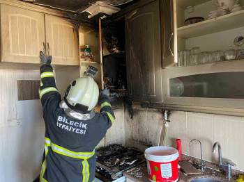Mutfakta Çıkan Yangın Korkuttu
