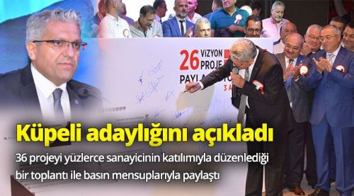 Nadir Küpeli adaylığını açıkladı 