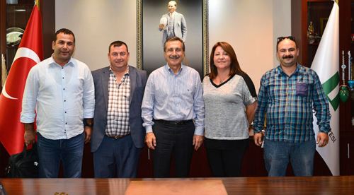 Nakliyat İş yöneticileri Başkan Ataç ile görüştü