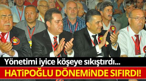 Nebi Hatipoğlu döneminde sıfırdı!