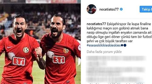Necati Ateş: Eskişehirspor inşallah ait olduğu lige döner