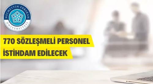 Necmettin Erbakan Üniversitesinden Personel Alım İlanı