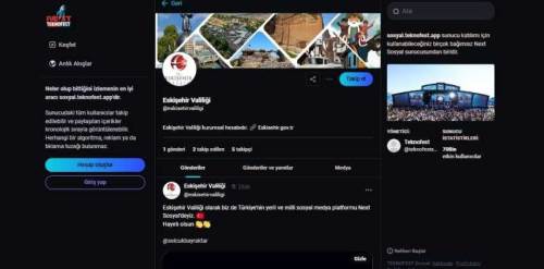 NEXT Sosyal’de Eskişehir Valiliği resmi hesabı açıldı