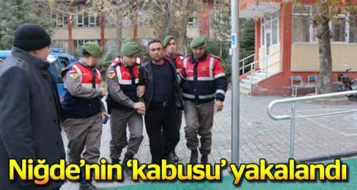 Niğdelilerin korkulu rüyası yakalandı