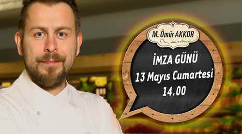 Ödüllü şef imzaya geliyor