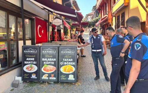 Odunpazarı Belediyesi'nden çarşı ve tarihi bölgede işgaliye denetimi