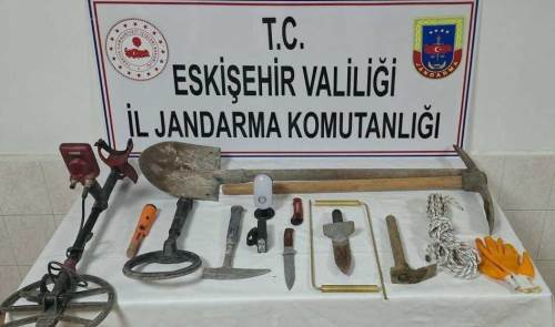 Odunpazarı’nda define kazısında 3 kişi suçüstü yakaladı