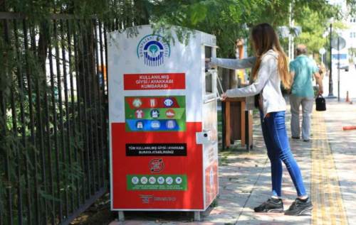 Odunpazarı’nda geri dönüşüm kumbaraları kaldırıldı