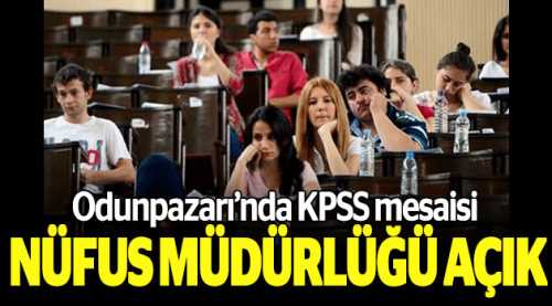 Odunpazarı'ndan KPSS mesaisi