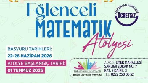 Odunpazarı'ndan öğrencilere ücretsiz matematik atölyesi
