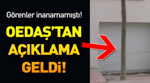 OEDAŞ'tan garaj önündeki direk açıklaması