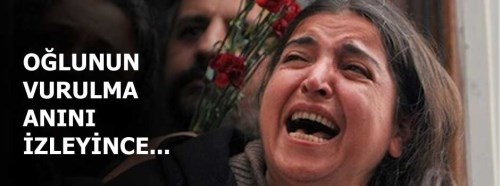 Oğlunun vurulma anını izleyince fenalık geçirdi