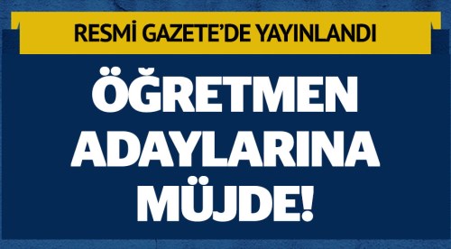 Öğretmen adaylarına KPSS müjdesi