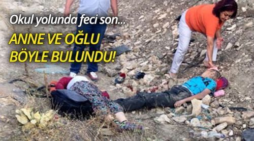 Okul yolunda feci kaza: Anne ile oğlu öldü