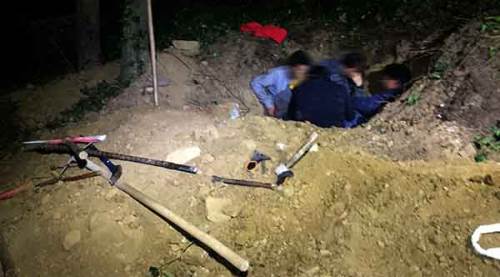 Ölü taklidi yaparak kurtulmaya çalıştılar!