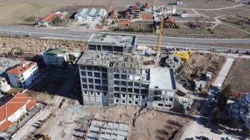 Ölümüne İnşaat Çalışması Dron İle Görüntülendi
