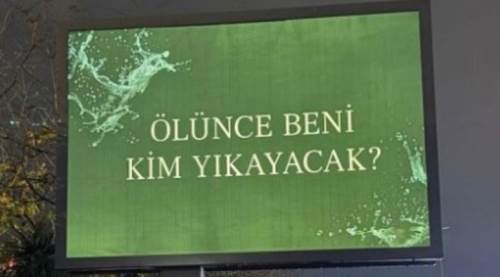 Ölünce beni kim yıkayacak nedir, neyin reklamı, hangi reklamın afişi? Gassal ne demek?