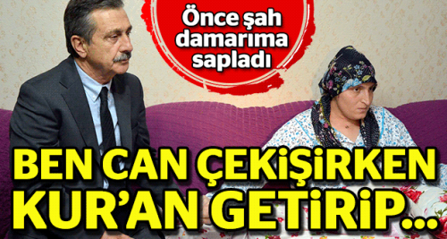 Önce şah damarıma sapladı!
