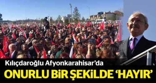 Onurlu bir şekilde ‘Hayır’ diyeceğiz