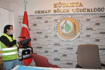 Orman Bölge Müdürlüğünde Korona Virüse Karşı Dezenfekte Çalışması
