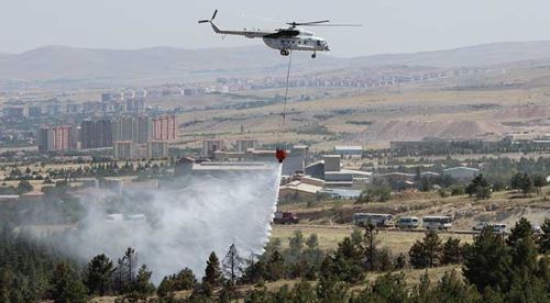 Ormanlık alandaki yangın kontrol altına alındı