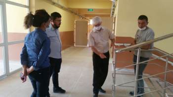 Ortaokul Binasında Güçlendirme Çalışmaları
