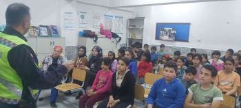 Ortaokul Öğrencilerine Jandarma Trafik Eğitimi Verdi
