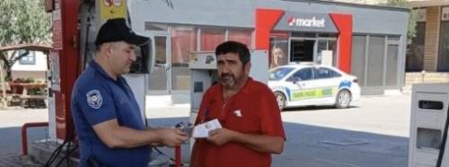 Osmaneli’de akaryakıt istasyonu çalışanlarına dolandırıcılık uyarısı