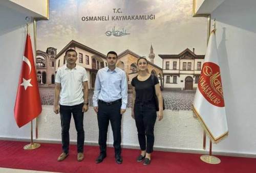 Osmaneli Kaymakamı Abdüssamed Kılıç'a veda ziyareti