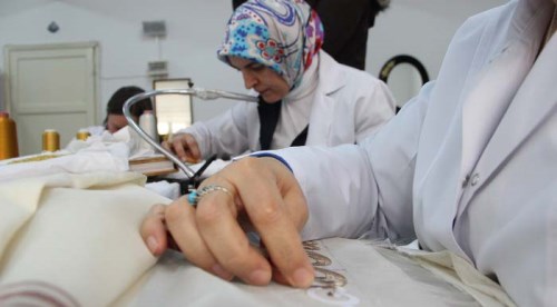 Osmanlı hanedanlarına Maraş işi göz nuru puşide