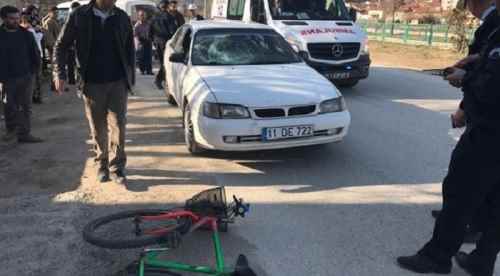 Otomobil bisiklete çarptı: 1 yaralı