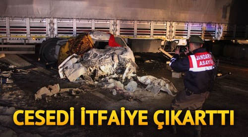 Otomobil tırla çarpıştı: 1 ölü 3 yaralı