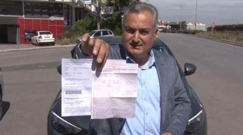 Otomobiline öyle bir ceza geldi ki...
